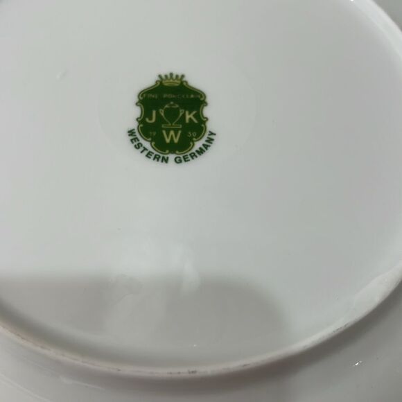 JKW 1930 Western Germany Fine Porcelain Luxurious Pink Gold Dinnerware Plate - Picture 6 of 12